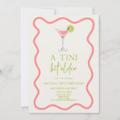 Een klein beetje ouder roze Cosmo Martini verjaard Kaart (Voorkant)