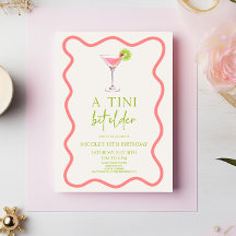 Een klein beetje ouder roze Cosmo Martini verjaard