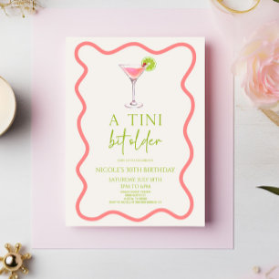 Een klein beetje ouder roze Cosmo Martini verjaard Kaart