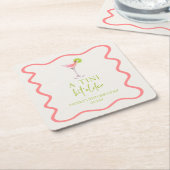 Een klein beetje ouder roze Cosmo Martini verjaard Kartonnen Onderzetters (Schuin)