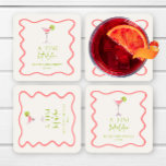 Een klein beetje ouder roze Cosmo Martini verjaard Kartonnen Onderzetters<br><div class="desc">Dit zijn een klein beetje ouder roze Cosmo Martini verjaardagsfeestje Onderzetters!</div>