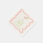 Een klein beetje ouder roze Cosmo Martini verjaard Servet (Hoek)