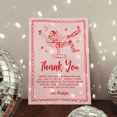 Een klein beetje ouder roze en rood verjaardagsfee bedankkaart