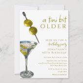 Een klein beetje ouder Twee olijven Dirty Martini  Kaart (Voorkant)