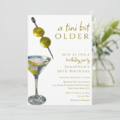 Een klein beetje ouder Twee olijven Dirty Martini  Kaart (Staand voorkant)