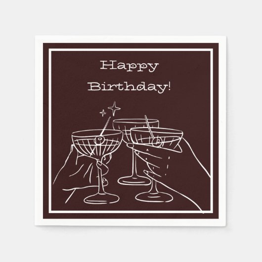 Een klein beetje ouder - Verjaardag thema decorati Servet (Voorkant)