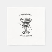 Een klein beetje ouder verjaardagsfeestje servet (Voorkant)