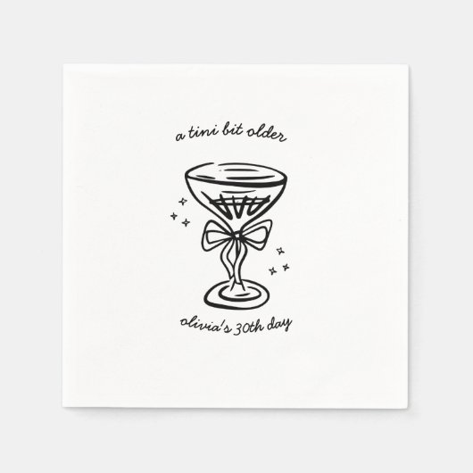 Een klein beetje ouder verjaardagsfeestje servet (Voorkant)