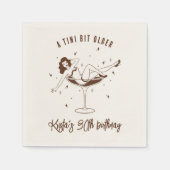 Een klein beetje ouder verjaardagsfeestje servet (Voorkant)