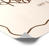 Een klein beetje ouder verjaardagsfeestje welkomst poster (Hoek)