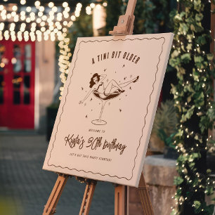 Een klein beetje ouder verjaardagsfeestje welkomst poster