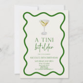 Een klein beetje ouder vuil martini verjaardagsfee kaart (Voorkant)