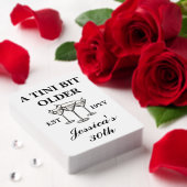 Een klein beetje ouder zwart aangepaste verjaardag pokerkaarten (Insitu (Valentijn))