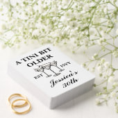 Een klein beetje ouder zwart aangepaste verjaardag pokerkaarten (Insitu (Huwelijk))