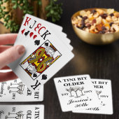 Een klein beetje ouder zwart aangepaste verjaardag pokerkaarten (Insitu)