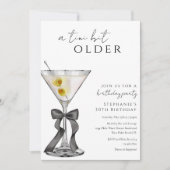 Een klein beetje oudere Chic Dirty Martini Verjaar Kaart (Voorkant)