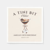 Een klein beetje oudere Expresso Martini verjaarda Servet (Voorkant)