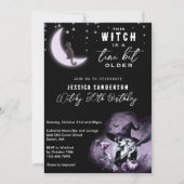 Een klein beetje oudere heks Moon Martini verjaard Kaart (Voorkant)