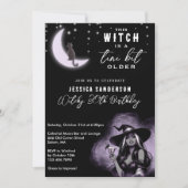 Een klein beetje oudere heks Moon Martini verjaard Kaart (Voorkant)