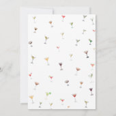 Een klein beetje oudere martini olijf verjaardag kaart (Achterkant)