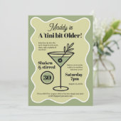 Een klein beetje oudere Martini-thema verjaardag Kaart (Staand voorkant)