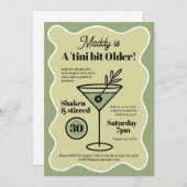 Een klein beetje oudere Martini-thema verjaardag Kaart (Voorkant / Achterkant)