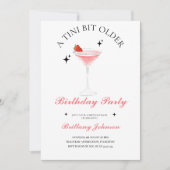 Een klein beetje oudere Martini verjaardag Kaart (Voorkant)