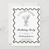 Een klein beetje oudere Martini verjaardag Kaart (Voorkant)