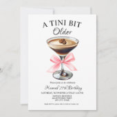 Een klein beetje oudere Martini verjaardag Kaart (Voorkant)