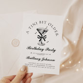 Een klein beetje oudere Martini verjaardag Kaart