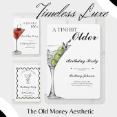 Een klein beetje oudere Martini verjaardag Kaart