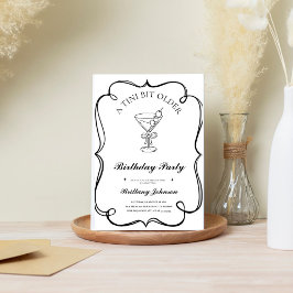 Een klein beetje oudere Martini verjaardag Kaart