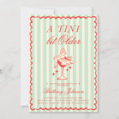 Een klein beetje oudere Martini verjaardag Kaart (Voorkant)