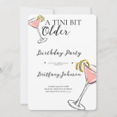 Een klein beetje oudere Martini verjaardag Kaart (Voorkant)