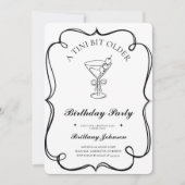 Een klein beetje oudere Martini verjaardag Kaart (Voorkant)