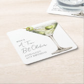 Een klein beetje oudere Martini verjaardag Kartonnen Onderzetters (Schuin)