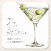 Een klein beetje oudere Martini verjaardag Kartonnen Onderzetters (Voorkant)