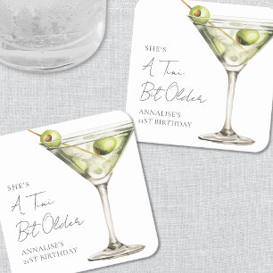 Een klein beetje oudere Martini verjaardag Kartonnen Onderzetters