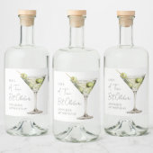 Een klein beetje oudere Martini verjaardag Likeurfles Etiket (Flessen)