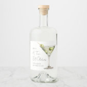 Een klein beetje oudere Martini verjaardag Likeurfles Etiket (Voorkant)