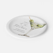 Een klein beetje oudere Martini verjaardag Papieren Bordje (Gekanteld)