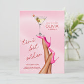 Een klein beetje oudere Martini verjaardagsuitnodi Kaart