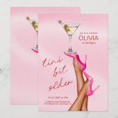 Een klein beetje oudere Martini verjaardagsuitnodi Kaart