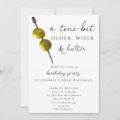 Een klein beetje oudere olijven Dirty Martini Verj Kaart (Voorkant)