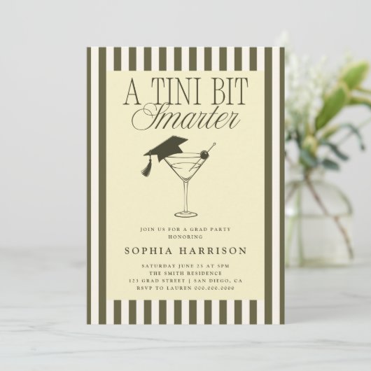 Een klein beetje slimmer Afstuderen Kaart (Staand voorkant)