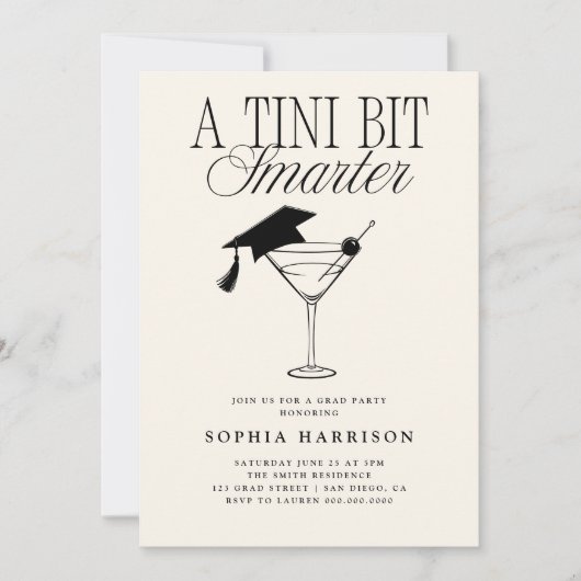 Een klein beetje slimmer Afstuderen Kaart (Voorkant)