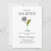 Een klein beetje slimmer Martini Glass Afstuderen Kaart (Voorkant)