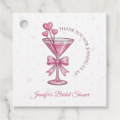 Een klein beetje verliefd Pink Martini Bruidsdouch Bedankjes Labels (Voorkant)