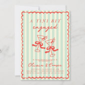 Een klein beetje verloofd  verlovingsfeest kaart (Voorkant)