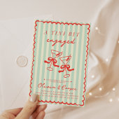 Een klein beetje verloofd  verlovingsfeest kaart